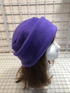 I made this warm pillbox style hat out of purple plum fleece for warmth and comfort. The stand and top are a double layer of fleece. It's sized to fit most adults 21.5-23 inches around head. It has a nice stretchy feel and is completely machine washable and dryable. Winter Fur Hat, Girls Fur, Fleece Hat, Pillbox Hat, Fur Hat, Winter Hats For Women, Pill Boxes, Womens Fleece, Winter Women