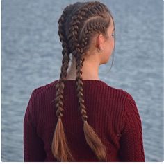 Sport Hair, Braided Hairstyle, Workout Hairstyles, Hairstyle Inspo, Cool Braid Hairstyles, Cool Braids, Hair Haircuts, African Braids Hairstyles, Sporty Hairstyles