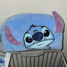 Brand New With Tags Soft Velour Disney Stitch Cosmetic Bag Same/Next Day Shipping Cute Blue Bag For Disney Fan Events, Blue Rectangular Bag For Disney Trips, Cute Blue Pouch Bag, Disney Blue Bags With Zipper Closure, Disney Makeup Pouch, Lilo And Stitch Handbags, Disney Bag, Stitch Disney, Cosmetic Bag