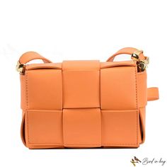 Bird in Bag - Simple single shoulder bag bag female new woven small square bag popular fashion crossbody armpit bag Square Shoulder Bag With Intrecciato Weave, Trendy Rectangular Bag With Intrecciato Weave, Armpit Bag, Street Trends, Popular Fashion, Orange Bag, Bird In Bag, Bag Bag, Square Bag