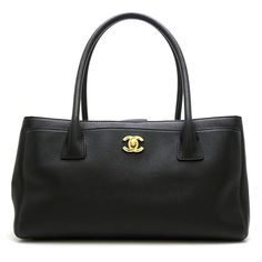 Chanel Executive Tote Bag Caviar Skin Black Chanel Executive Tote Bag Caviar Skin Black W 31cm Xh 18cm Xd 12cm Black Formal Tote Box Bag, High-end Black Box Bag With Large Capacity, Chanel Caviar Bag, Black Tote Box Bag With Gold-tone Hardware, Chanel Tote Bag Black, Bag Lady, Chanel, Shoulder Bag, Tote Bag