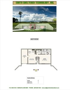 the floor plan for an eco - friendly home