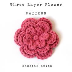 there is a crochet flower pattern on the cover of this brochure