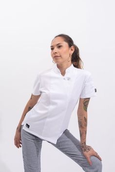 Supply Chef Coat for Women Chef Coats For Women, Chef Dress For Women, Chef Jackets Women, Chef Dress, Aesthetic Converse, Chef Styles, Chef Pants, Chef Shirts, Chef Wear