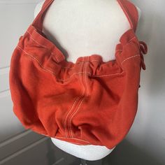 Never Used Orange Gap Hobo Bag Casual Orange Bags With Pockets, Casual Orange Shoulder Bag With Pockets, Large Capacity Orange Pouch Shoulder Bag, Casual Gap Bags For Everyday Use, Casual Orange Shoulder Bag For Shopping, Casual Orange Shopping Bag, Everyday Large Capacity Orange Shoulder Bag, Casual Orange Bag With Adjustable Strap, Casual Orange Bag With Double Handle