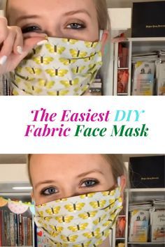 the easyest diy fabric face mask