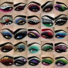 Halloween Eye Makeup Ideas👀🌹 #HalloweenTip #Beauty #Musely #Tip Types Of Eye Makeup, Villain Makeup, Theater Makeup, Makeup Zombie, Fantasy Make-up, Maquillage Yeux Cut Crease, Make Up Designs, Scary Eyes