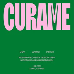 the poster for curvye is shown in pink and green, with an image of