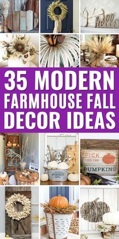 25 modern farmhouse fall decor ideas