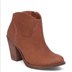 Selling New Lucky Brand Booties, Because I Ordered Wrong Size (Too Big). Size Eur 38,5/ Us 8,5m, (True 8 Runs 1/2 Size Small). Real Suede Leather, Color Light Brown, Very Comfy. Original $138 Casual Boots With Stacked High Heel, Casual High Heel Boots With Stacked Heel, Casual Heeled Boots With Heel Pull Tab, Casual Heels With Heel Tab For Fall, Casual Boots With Heel Tab And Pointed Toe, Casual Ankle-high Heeled Boots With Stacked Heel, Casual Leather Booties With Stacked Heel, Casual Ankle Boots With Heel Tab, Casual Closed Toe Boots With Heel Tab