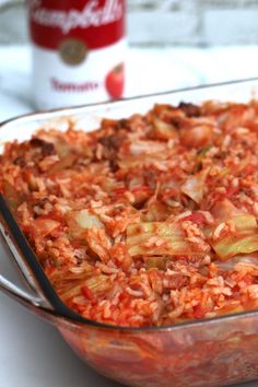 a casserole dish with meat and vegetables in it