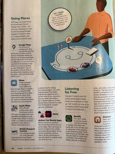 an article in a magazine about how to use the internet for games and other activities