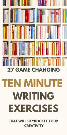 an image of a book with the title ten minute writing exercises that will skyrock your creativity