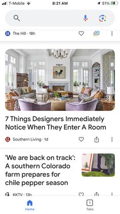 an image of a living room and dining room with the caption'we are back on track as southern colorado farm prepares for chile pepper season '