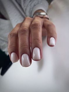 Luxio Coy Nails, Luxio Nails, Ivory Nails, Milky Nails, Casual Nails, Neutral Nails, Fabulous Nails, Classy Nails, Chic Nails