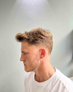 Curly Faux Hawk, Taper Haircut, Faux Hawk Hairstyles, Tapered Hair, Tapered Haircut, Instagram Hairstyles, Spiky Hair, Spiked Hair, Blonde Curls