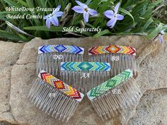 Southwest Fashion, Comb Hair Clip, Hair Comb Clips, Hair Slides, Santa Fe Style, Beaded Hair, Comb Hair, Fashion Boho, Festival Hair