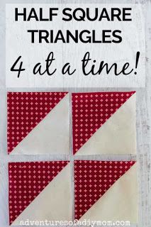 the half square triangles are four at a time