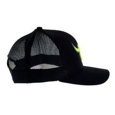 Team Roper Black and Neon Logo Black Mesh Back Adjuistable Snapback Closure NRS-CAP-006TR Black Team Roper hat with black and neon logo. Black Breathable Trucker Hat With Curved Brim, Black Breathable Flat Brim Hat, Black Flat Brim Hat Breathable, Black Trucker Hat With Flat Bill, Black Trucker Fitted Hat, Black Trucker Style Fitted Cap, Black Trucker-style Fitted Cap, Black Breathable Trucker Hat With Flat Brim, Black Breathable Flat Brim Trucker Hat