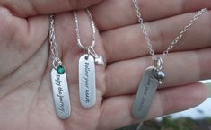 Sterling Silver Live your dream necklace Silver Quotes, Dream Necklace, Charming Quotes, Enjoy The Journey, Live Your Dream, Follow Your Heart, Creating Jewelry, Stamped Jewelry, Oval Pendant