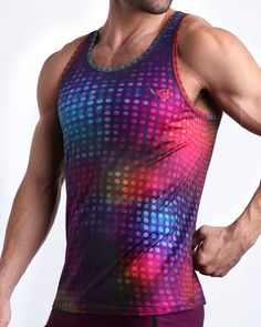 Lightweight Quick Dry Sweat Proof / Moisture wicking Engineered Printing Holds Shape Wash/Sun-resistant Pilling Resistance 4-way stretch Antibacterial Multicolor Stretch Racerback Activewear, Multicolor Sleeveless Activewear For Gym, Multicolor Stretch Sleeveless Activewear, Multicolor Moisture-wicking Racerback Activewear, Multicolor Racerback Activewear For Summer, Multicolor Breathable Activewear For Training, Stretch Multicolor Activewear For Summer, Multicolor Moisture-wicking Activewear For Gym, Multicolor Moisture-wicking Gym Activewear