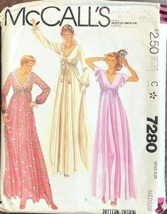 two women's dresses, one in pink and the other in white with long sleeves