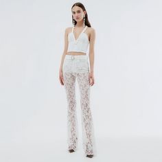 Pants Size Waist cm Hip cm Length cm S 66 90 105 M 70 94 106 L 74 98 107 Chic Fitted High-waisted Parachute Pants, Chic Fitted Summer Parachute Pants, Chic Fitted Parachute Pants For Summer, Fitted Wide Leg Cargo Pants For Party, Fitted Straight Cargo Pants For Night Out, High Waist Parachute Pants For Spring Night Out, High Waist Parachute Pants For Night Out In Spring, Fitted High Waist Parachute Pants For Night Out, Chic Fitted Full Length Cargo Pants