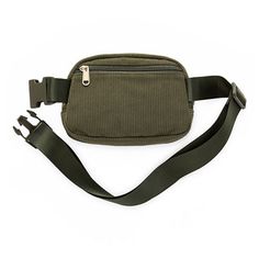 Arizona's belt bag is designed to keep your essentials organized and within reach while allowing you to go hands-free. It's made with durable, soft corduroy shell and has an exterior zip pocket, a top zip closure, and an adjustable strap.Features: Adjustable StrapsClosure Type: ZipperPockets: 1 Back Zip PocketMeasurements: 5 Depth/InchesMax Strap Drop Length: 21 InchesBase Material: 100% PolyesterCare: Spot CleanCountry of Origin: Imported Belt Bags For Women, Christmas Wishlist, Hands Free, Fanny Pack, Belt Bag, Zip Pockets, Arizona, Adjustable Straps, Green