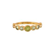 Peridot 14K Gold Vermeil Over Sterling Silver Ring 925 Silver = 1.75 gm. Peridot   = 0.70 ct. Peridot is the birthstone for August and is a symbol of strength. The beautiful Ring measures to be US Size 6.75 and can be re-sized at no extra cost. The Ring is made by a team of highly trained and skilled artisans. What is Vermeil 14K Gold? It is a thick layer of 14K Gold plating on 925 Sterling Silver. If for any reason you are not completely satisfied, you may return, exchange, replace, or credit your purchase within 15 days from delivery. Wholesale Enquiries? Contact us & we will get in touch with you! Green Multi-stone Stackable Rings For Anniversary, Stackable Peridot Birthstone Ring For Anniversary, Peridot Multi-stone Rings For May Birthstone, Peridot Gemstone Stackable Rings For May Birthstone, Stackable Peridot Gemstone Rings For May Birthstone, Yellow Gold Faceted Birthstone Ring For Anniversary, Faceted Yellow Gold Birthstone Ring For Anniversary, Green Stackable Birthstone Ring With Round Shape, Green Stackable Birthstone Ring Round