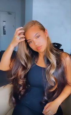 Bantu Knot Hairstyles, Honey Brown Hair, Quick Weave Hairstyles, Hairstyle Trends, Latest Hair, Highlights Brown Hair, Hair Crush, Hair Fashion, Hair Inspiration Color