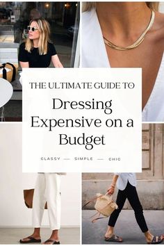 How to look expensive on a budget: 7 essential tips for looking put together and embracing quiet luxury style on a budget. Sofia Richie aesthetic, chic style, looks for less (photo cred: @STYLEMEMOS, @FIVEANDTWOJEWELRY, @NETAPORTER, @ANNE_DRESSINGIDEAL) Sofia Richie Aesthetic, Casual Dresses For Summer, Quiet Luxury Style, Look Expensive On A Budget, Style On A Budget, Chic Dressing, How To Look Expensive, Classic Style Outfits, Look Expensive