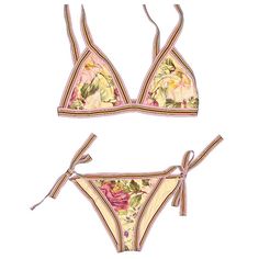 Zimmermann Bikini Top Size Us 6-8, Bottoms Size Us 8-10. Shoulders Both Adjustable With Ties And Hips Adjustable With Ties. Gently Used. Flowers Color, Pretty Pink, Pretty In Pink, Womens Swim, Pink And Green, Swimming, 10 Things, Flowers, Green