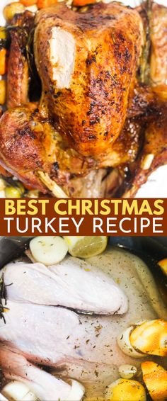 the best christmas turkey recipe with potatoes and gravy is ready to be eaten