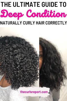 Learn the secrets to deep condition natural hair correctly. This is the most effective way to use your deep conditioning treatment on naturally curly hair. Your hair will be hydrated much quicker and the hydration will last longer. Check it out! How To Deep Condition