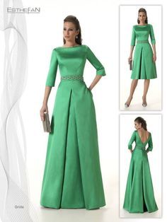 La colección de vestidos de fiesta y madrina Esthefan 2017 es una de las firmas más elegantes con una delicada combinación de tejidos y colores. Fiesta Dress, Womens Dress Suits, Dinner Dress, Gowns Of Elegance, Formal Style, Groom Dress, Mother Of The Bride Dresses, African Fashion