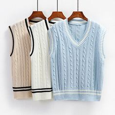 Casual Winter Sweater Vest, Trendy Knitted Winter Vest, Knitted Cotton Vest For Fall, White Knitted Vest For Fall, Trendy Knitted Vest For Fall, Fall White Knitted Vest, White Winter Sweater Vest, Cotton Sweater Vest For Winter, Trendy Cotton Sweater Vest For Winter