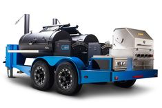 the trailer is equipped with an electric generator and propaner on it's flatbed