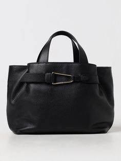 Handbag COCCINELLE Woman color Black Large Leather Handbags, Italian Fashion Designers, Black Handbags, Italian Fashion, Woman Colour, Chain Strap, Shoulder Bag Women, Top Handle, Leather Shoulder Bag