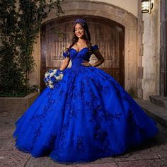 Royal Blue Quince Dress, Quince Blue, Blue Quince Dress, Royal Blue Ball Gown, Royal Blue Quinceanera Dresses, Quince Planning, Blue Quinceanera Dresses, Royal Blue Quinceanera, Quinceanera Theme