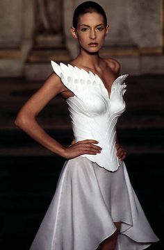 1997 - McQueen 4 Givenchy Couture Show Givenchy Couture, Fashionably Late, Fantasy Fashion, Corsets, Runway Fashion, Givenchy