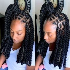 50 Invisible Locs Hairstyles: How-To, Hair Used and Hair Care Tips - Coils and Glory Invisible Locs Bob, Invisible Locs Hairstyles, Crochet Cornrows, Wool Hairstyles, Brazilian Wool Hairstyles, Brazilian Wool, Invisible Locs, Hairstyles Weave