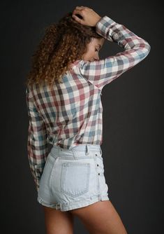 Long sleeve, double gauze, bleach wash, multi-colored checkered plaid, snap front shirt with two pocket detail. FINAL SALE 100% Cotton Model is 5'9, wearing a size S. Style: IMP-D797NGIBW Casual Yarn-dyed Button-up Flannel Shirt, Plaid Relaxed Fit Yarn-dyed Shirt, Plaid Yarn-dyed Relaxed Fit Shirt, Plaid Yarn-dyed Shirt Relaxed Fit, Plaid Yarn-dyed Shirt With Relaxed Fit, Plaid Flannel Top With Button Closure, Casual Plaid Yarn-dyed Flannel Shirt, Casual Faded Button-up Tops, Yarn-dyed Plaid Shirt For Fall