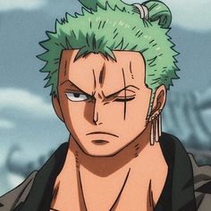 Zoro Icon An Anime, Anime Character, Piercings, One Piece, Green, Hair, Anime