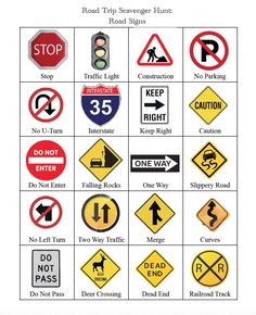 various road signs are shown in this graphic to help you understand what traffic is on the road