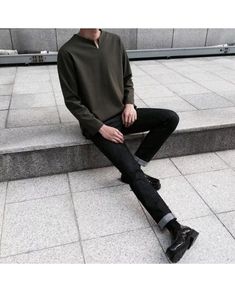 Korean Men Outfit, Fashion Outfits Korean, Korean Fashion Fall, Korean Fashion Winter, Korean Fashion Kpop, Street Jeans, Winter Fashion Boots, Girls' Generation, Mens Spring Fashion