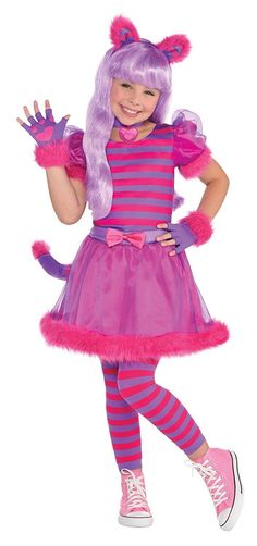 "Cheshire Cat" Suit Yourself   Amscan DESCRIPTION: Suit Yourself "Cheshire Cat" Child Costume Amscan Item # 847894 - 847895 - 847896 - 847897 - 847245 Sizes Available: TODDLER - SMALL - MEDIUM - LARGE - EXTRA LARGE This costume is new in its original package. It is part of the "Suit Yourself" line produced by Amscan. Keep in mind that packaged costumes tend to run slightly small... Please refer to the size chart photo to make sure the size is correct as we allow NO RETURNS on packaged costumes. Alice In Wonderland Cat Costume Kids, Cheshire Cat Fancy Dress, Cheshire Cat Dress, Cat Fancy Dress, Alice In Wonderland Fancy Dress, Cat Girl Costume, Cat Costume Kids, Cheshire Cat Costume, Cheshire Cat Alice In Wonderland