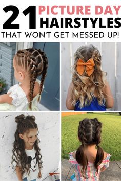 Here are the CUTEST picture day hairstyles for kids that won't mess up by the time they're ready to have their photo taken! Picture Day Hairstyles For Kids, Picture Day Hairstyles, School Picture Day, Picture Day Hair, Day Hairstyles, Easy Little Girl Hairstyles, Girl Hair Dos, Cute Hairstyles For School, Paracord Tutorial