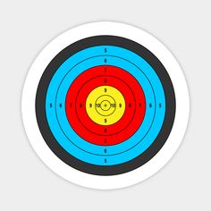 an image of a target that is in the middle of a bulls eye pattern on a white background