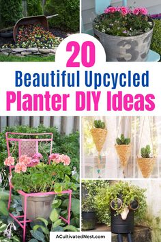 20 beautiful upcycled planter diy ideas