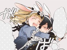 two anime characters hugging each other with the caption that says, i love you so much